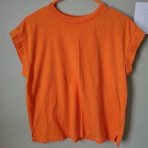 A New Day Women's Medium Orange Activewear Top
